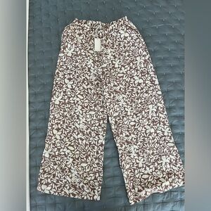 NWT Z Supply printed wide leg pants size medium